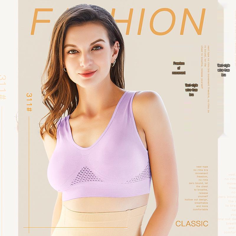 Plus Size Breathable Mesh Sports Bra – Comfortable, Wire-Free, Shaping, Running & Fitness