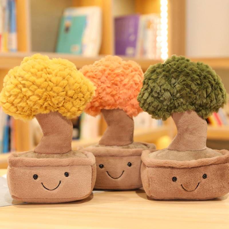 Adorable 28cm Bonsai Tree Plush Toy For Home Decoration