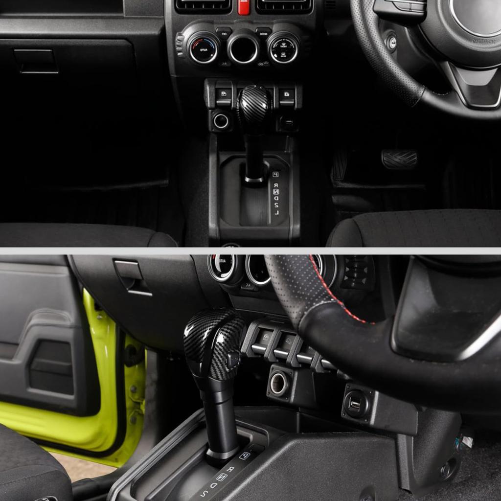 FXETRNL Shift Knob Protective Cover for Suzuki Jimny JB64 2019 2020 2021 2022 2023 2024 Custom ABS Interior Parts for Dressing Stain Scratch