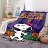 1Pc Snoopy'S Halloween Adventure Blanket Soft And Comfortable Casual Warm Camping Travel Christmas Halloween Gift M91797