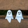 20pcs Sitting Pose Joy Garden Ghost Ornament Halloween Ghost Statue Decorations  Desktop Decoration