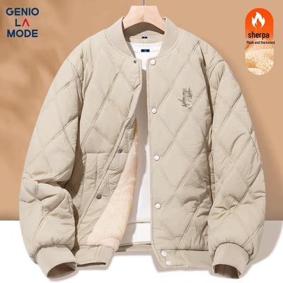 Chaqueta de béisbol acolchada de invierno para hombre GENIOLAMODE
