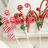 Lifelike Christmas Plush Candy Cane Festival Xmas Tree Garland Ornaments  Home Decoration