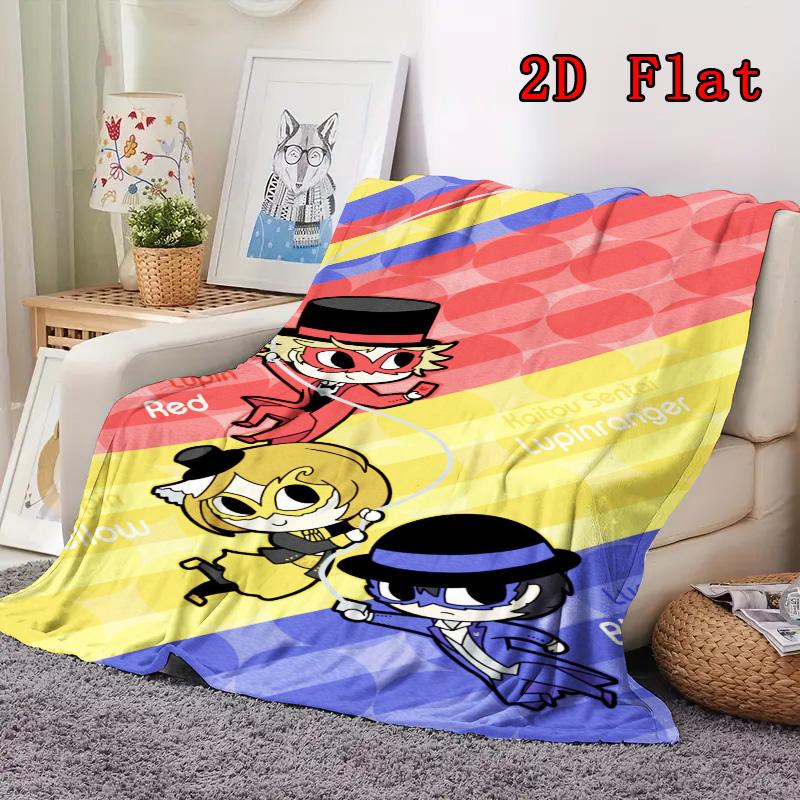 Lupin the Third 2D Flat Pattern Flannel Blanket High Quality All Seasons Warmth and Comfort Perfect for Christmas Gifts.PMT0914428