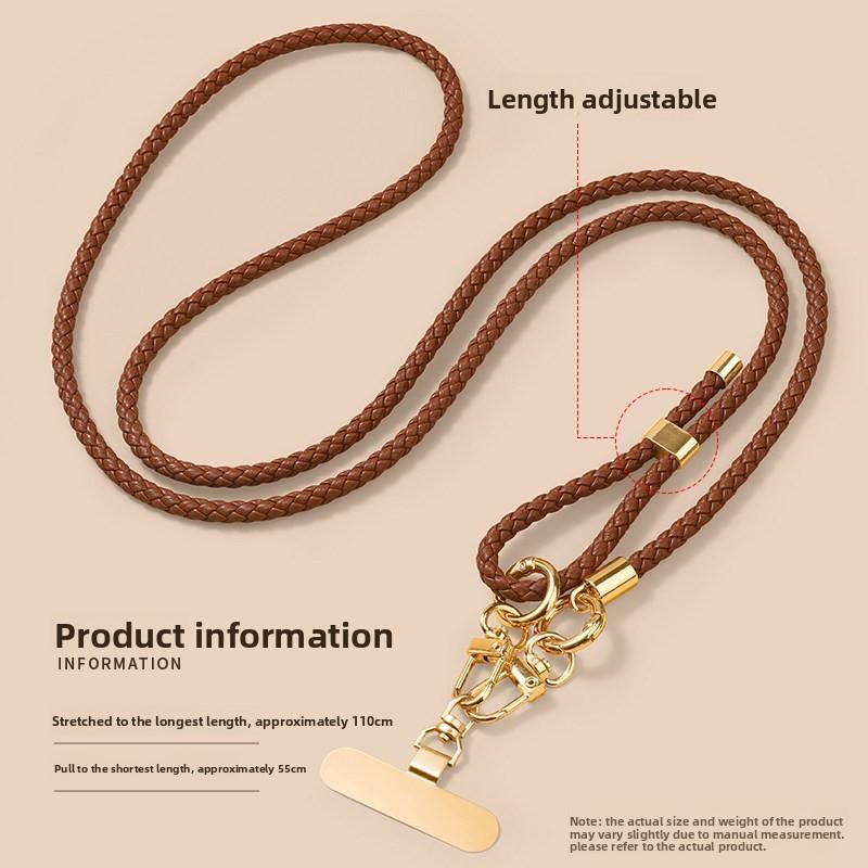 Year Of The Horse Phone Lanyard Long Strap With Leather Pony Charm For Daily Use