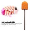 5Pcs Set 13mm Size Nail Sanding Caps Replacement Bits Orange White Nail Drill Bits Multi-Grit Polish Accessory