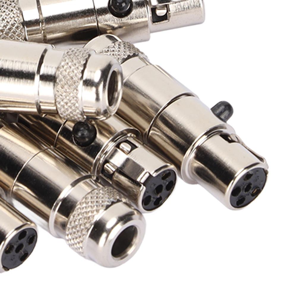 10PCS Metal Mini XLR Plug Protective Shielding Microphone Cable Adapter  for Sound Interface
