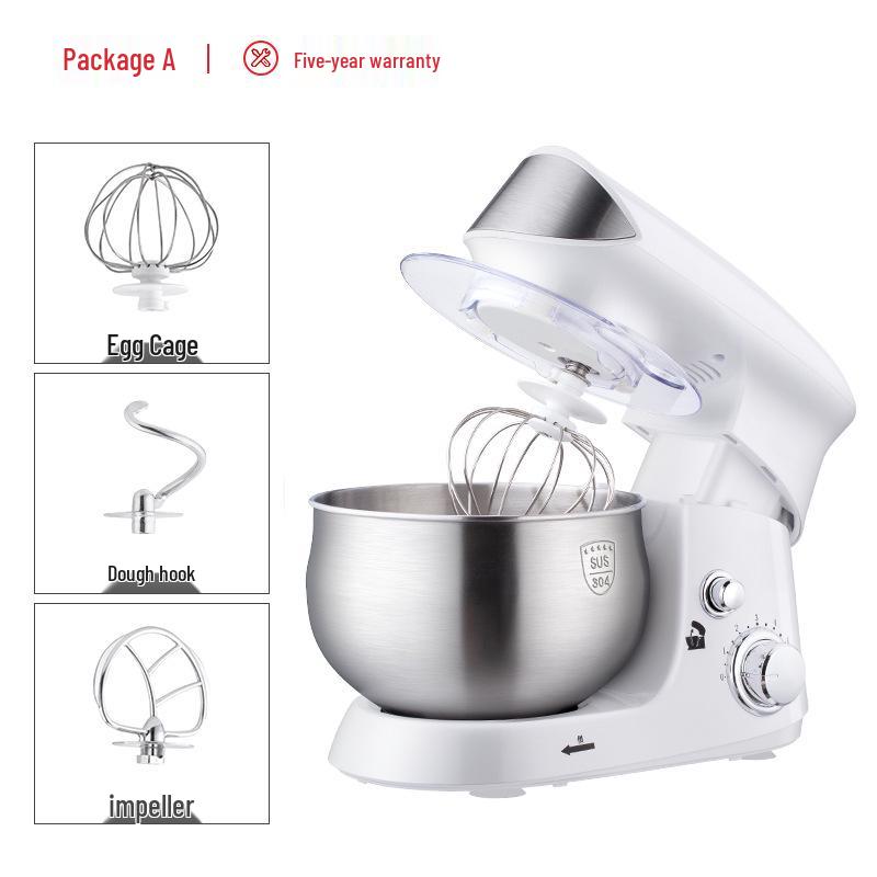 Zuan Chu Multi-Functional Kitchen Machine: Automatic Dough Mixer, Cream Whipper & Tabletop Egg Beater. 3.5L 600W