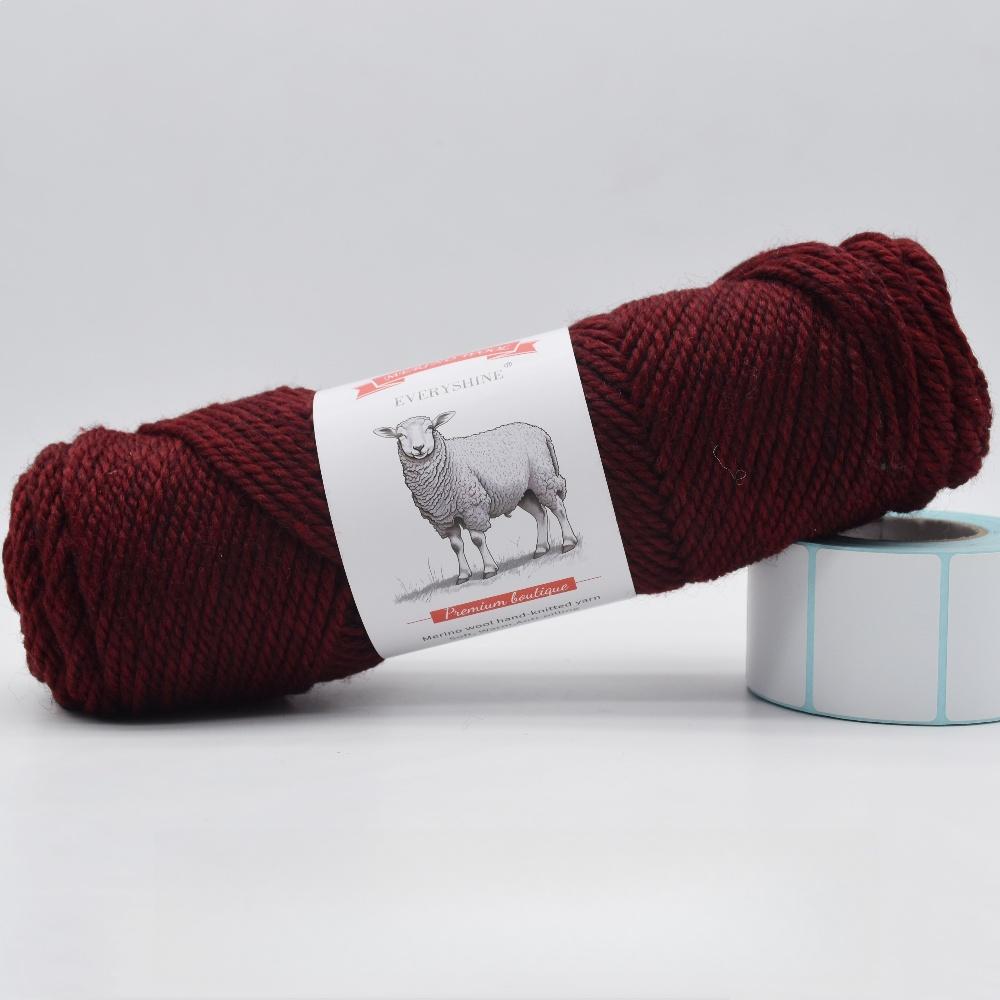 3 balenia hrubej priadze z merino vlny (100g/3.53oz Na klbko) – 110m/120yd Viacfarebná mäkká pletacia a háčkovacia priadza na DIY remeslá Teplé ručne vyrobené potreby
