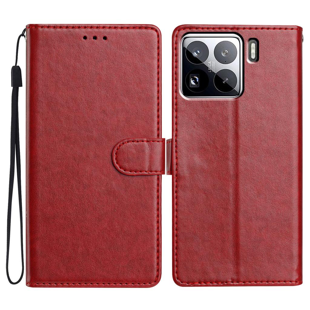 For Xiaomi 15 Pro Leather Case Wallet Stand Phone Cover with Handy Strap