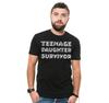 Teenage Daughter Survivor Shirt Funny Shirt Men Fathers Day Gift Husband Tshirt