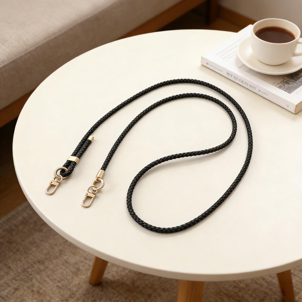 Verstellbarer geflochtener Leder-Umhängegurt & Schlüsselanhänger-Anhänger für Handy-Lanyard