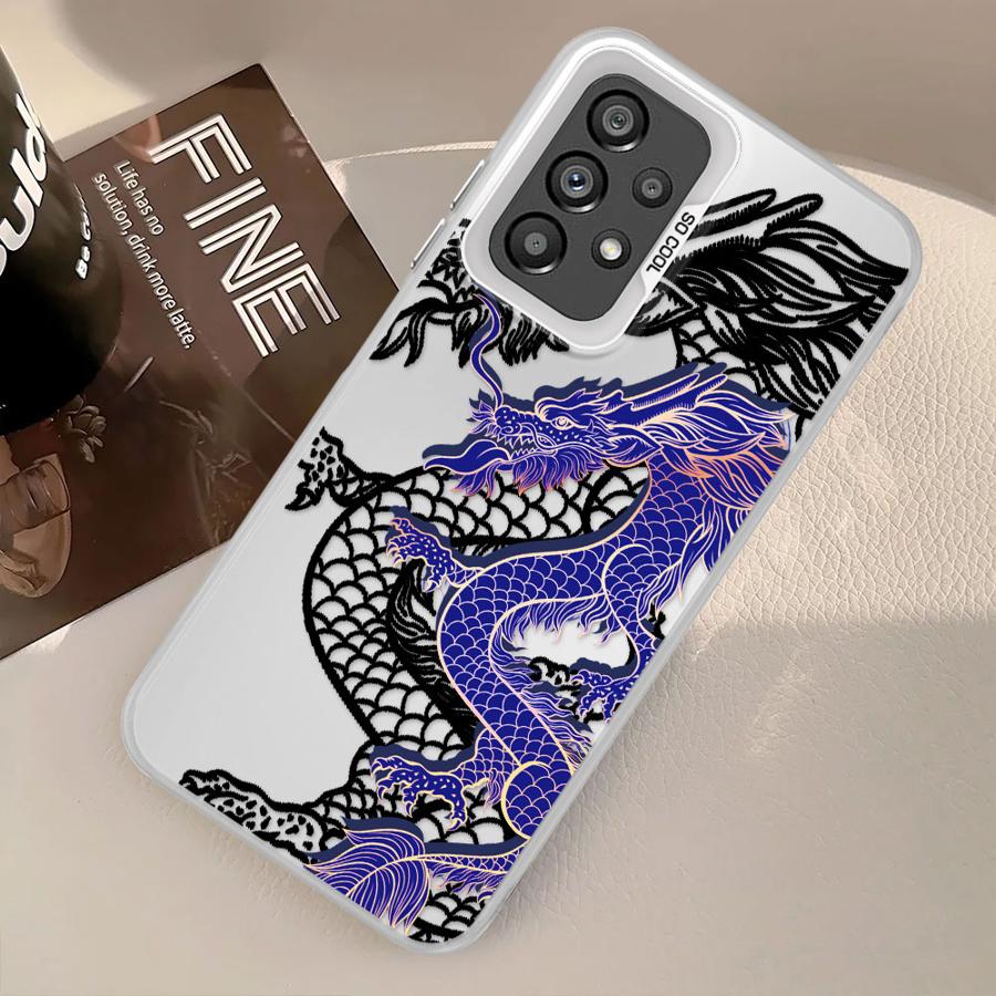 Case for Samsung Galaxy A14 A56 A54 A72 A32 A36 A25 A73 A17 A52 A13 A16 A34 A12 A23 A71 Phone Cover Dragon