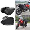 2 Pieces Motorcycle Saddlebags Side Bags Zipper Closure Waterproof Cover Tool Bag Panniers for