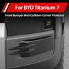 For BYD Leopard Titanium 7 Front Rear Bumper Corner Decor Strip Anti Scratch Strip Body Anti Collision Special Auto Accessories