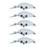 10Pcs Floating Unpainted Crankbait Blanks Lures Artificial Fishing Lures Unpainted Hard Baits Deep Water Crankbait