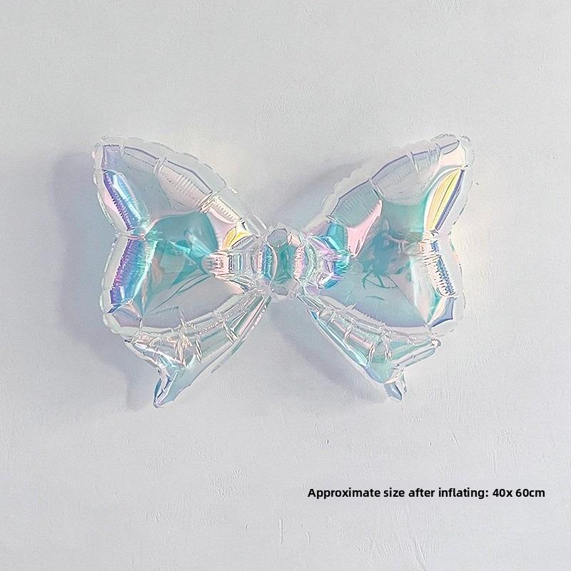 Laser, Colorful Butterfly, Heart-shaped Cake, Balloon, Birthday Party, Photo Props, Decorations, Background Wall Arrangement