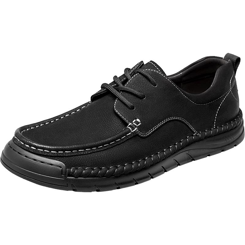 Yierkang Men s Soft Sole Lace-up Business Casual Leather Shoes 97100W 40