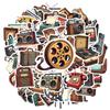 35pcs-70pcs Decals Nostalgic Stationery Stickers DIY Stickers Stickers for Phone Suitcase Fridge
