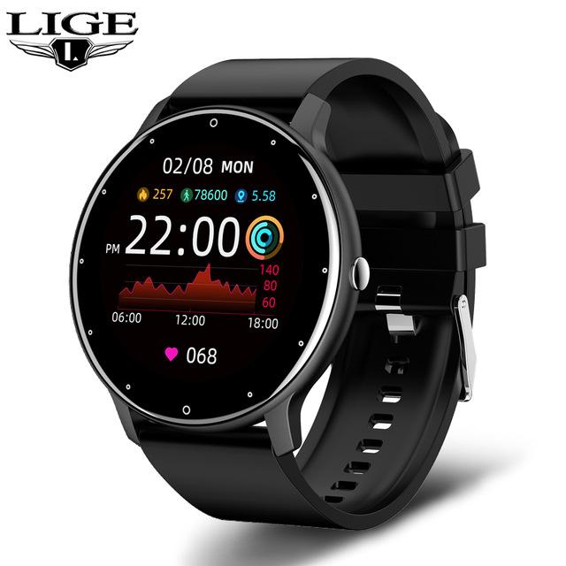 Smartwatch Lige With A The 128 Inch Screen Ip67 Water Protection A Step Counter And A Pulsometer