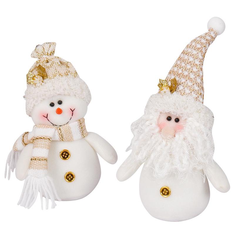 Weihnachts-Zwergpuppen Alter Mann Schneemannpuppen Weihnachtsdekorationen Weihnachtsgeschenke Ornamente