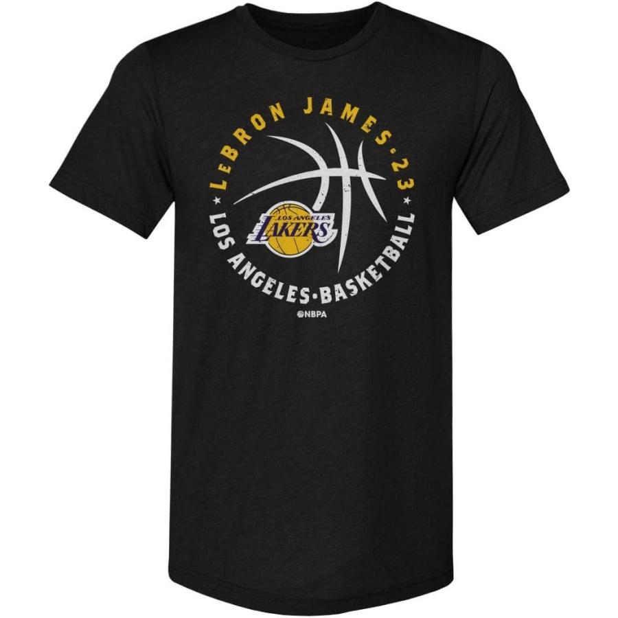Мужская премиум-футболка 500 LEVEL Леброн Джеймс Лос-Анджелес Лейкерс - Игрок Леброн Джеймс Лос-Анджелес Лейкерс Мяч S