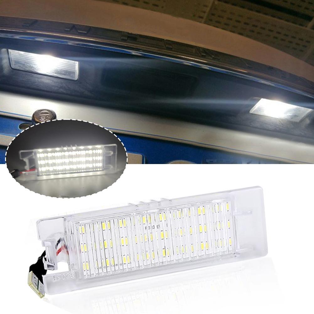 LED License Plate Light For Opel Vectra C Astra J H Zafira B Insignia Corsa C D Meriva A Tigra B 2Pcs Canbus Number Plate Lamp License Plate Lights 2
