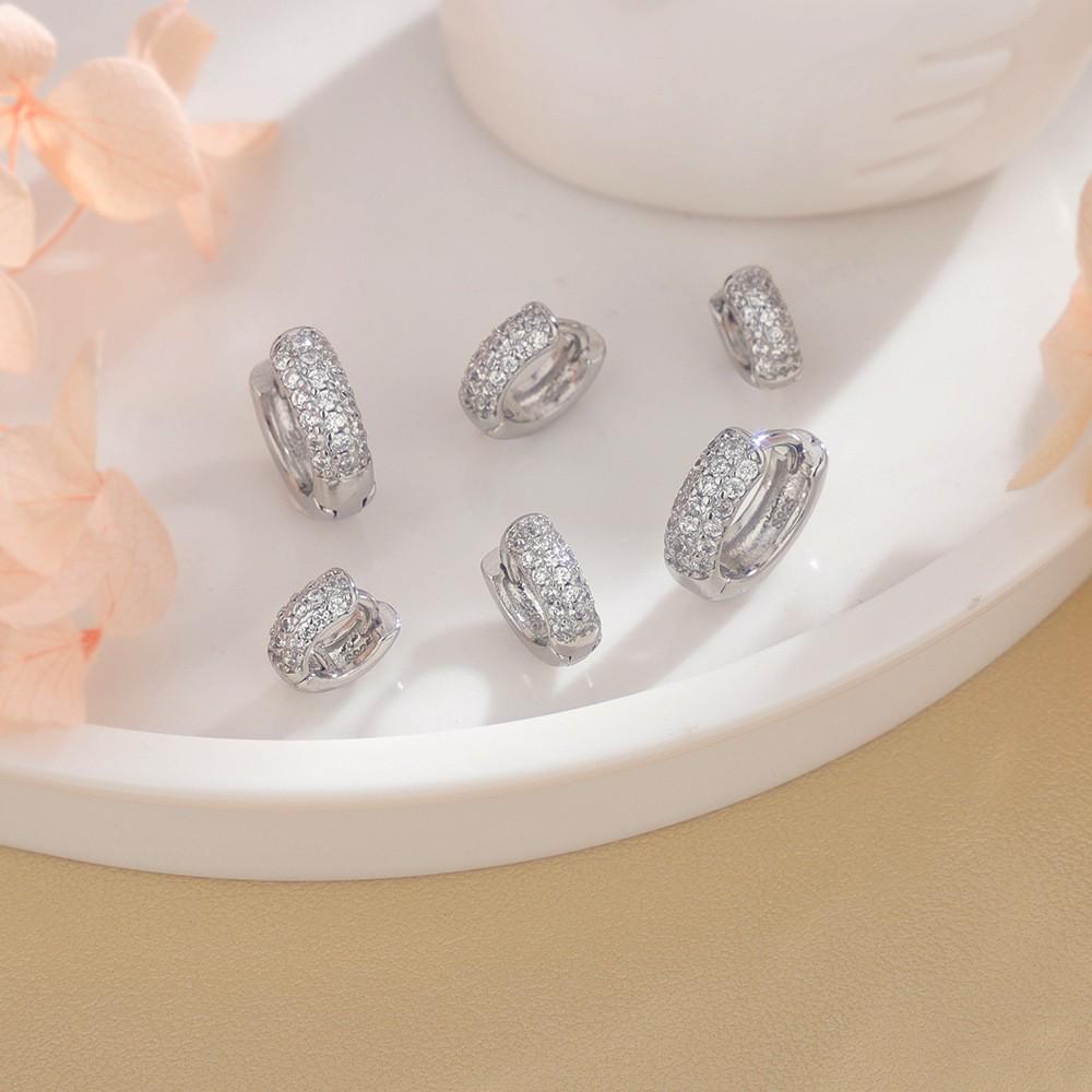 Zirconia Multi-Size Stackable Hoop Ear Cuffs - Trendy & Unique Cartilage Earrings In Niche Fashion Style