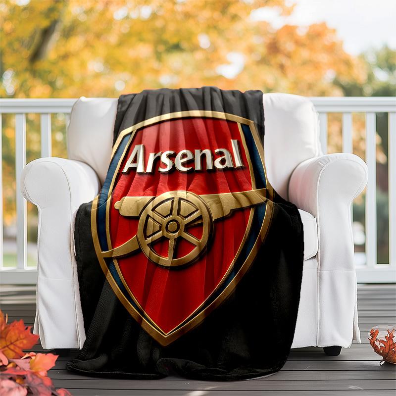 1pc A-Arsenal11 Theme Blanket - Digital Print, Polyester, Cozy for All Seasons, Perfect for Outdoor, and Travel