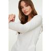Black 100% Cotton Regular/normal Fit Basic V-neck Long Sleeve Knitted T-shirt Twoaw21ts0099