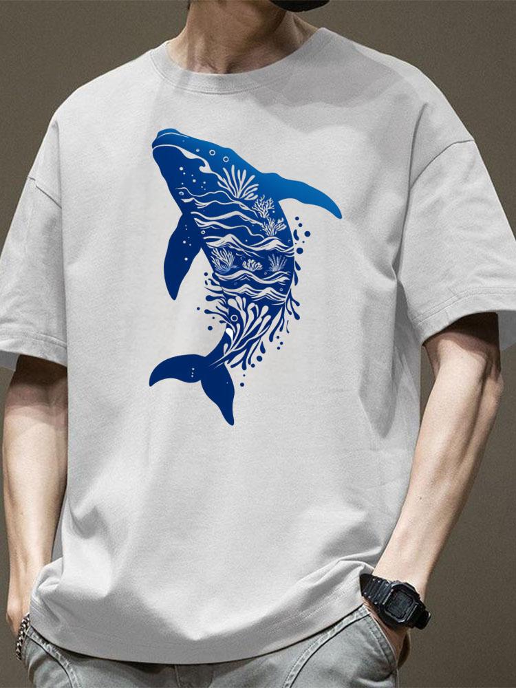 New Men's High - Quality 100% Cotton Fashionable T - Shirt for Summer - Casual Breathable and Versatile Short - Sleeve Top
