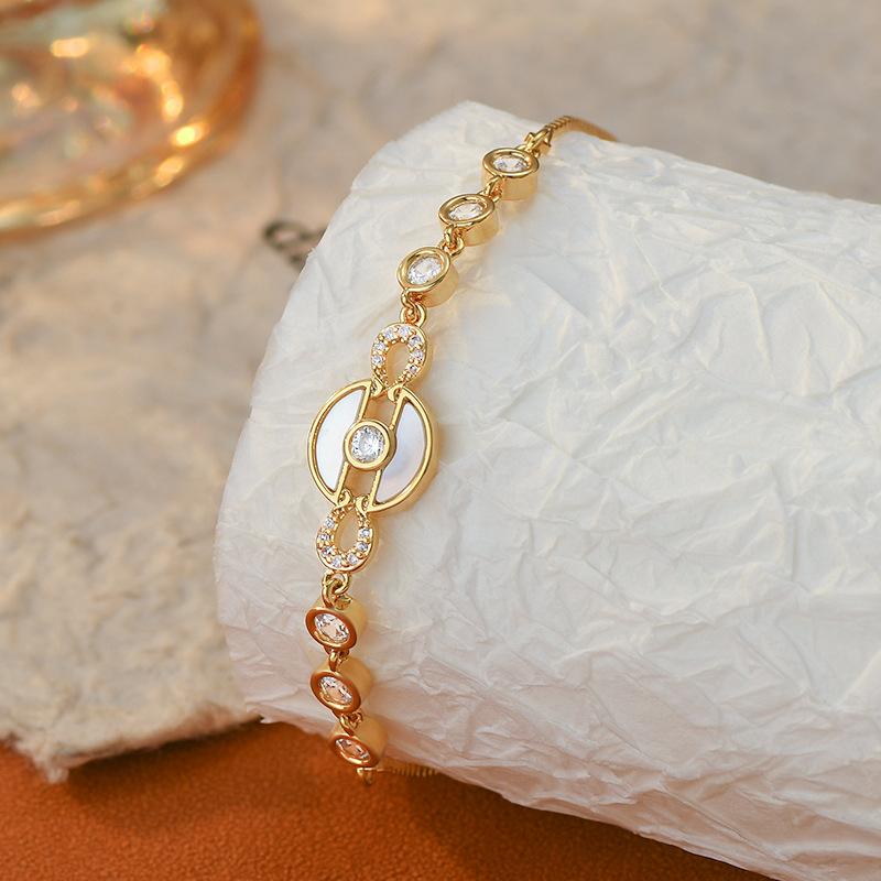 Adjustable Pull-out Bracelet Korean Fashion Design Moon Stylish Women's Chain Bangle Perfect Gift for 2026 Summer Accessories