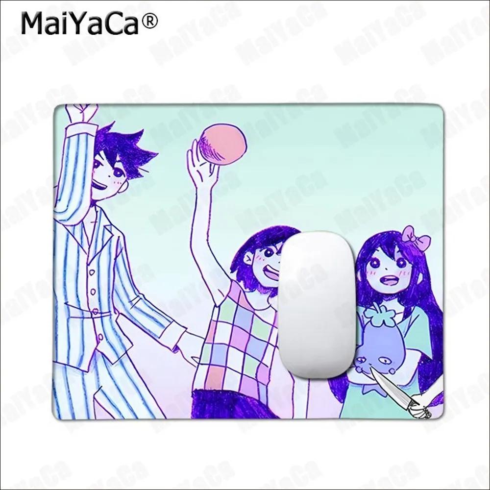 OMOCAT Omori Pattern  Mousepad Rubber Small Thickened Mouse Pad Gaming Keyboard  Office Supplies Room Decor for PC Mouse Carpet