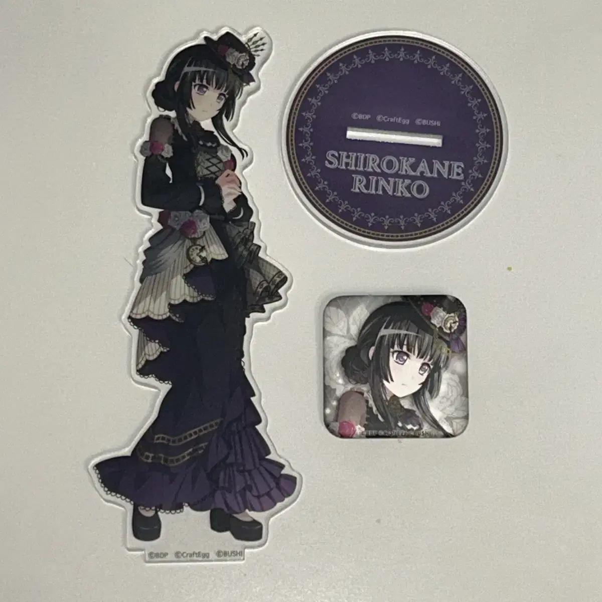 

Bang Dream Shirokane Rinko Acrylic Stand & Can Badge