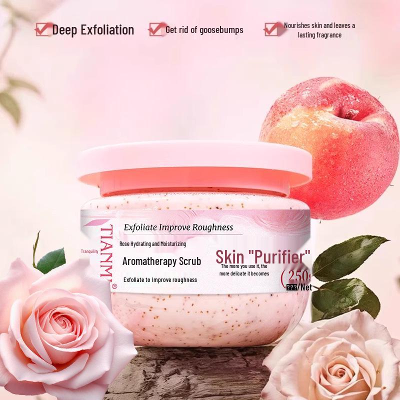 Авокадо Роза Фруктовый Цветочный Отшелушивающий Скраб для Тела