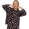 [Muse Stimmung] Rundhalsausschnitt 40er Baumwolle Modal Berry Moon Night Pyjama [Versand aus Korea] 100% Original