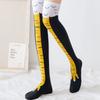 Hühnerfüße Strümpfe Damen Baumwolle Lange Socken Lustige Cartoon Hühnerbein Klaue 3D Druck Über Knie Socken