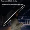 Fully automatic reverse umbrella car mounted LED light reflective strip folding umbrella flashlight umbrella