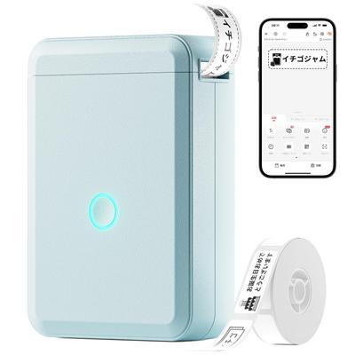 NIIMBOT D110 Etikettendrucker, Thermischer Etikettendrucker, Smartphone-kompatibel, Multifunktions-Etikettendrucker, Kompakt, Tragbar, Automatische Etiketterkennung,