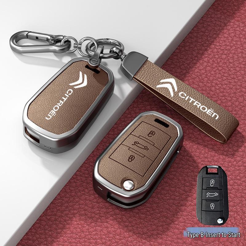 Car Key Cover & Buckle for Citroen C3XR, C4L, Tianyi, C5, C4 Sega, Elysee, C6 Models