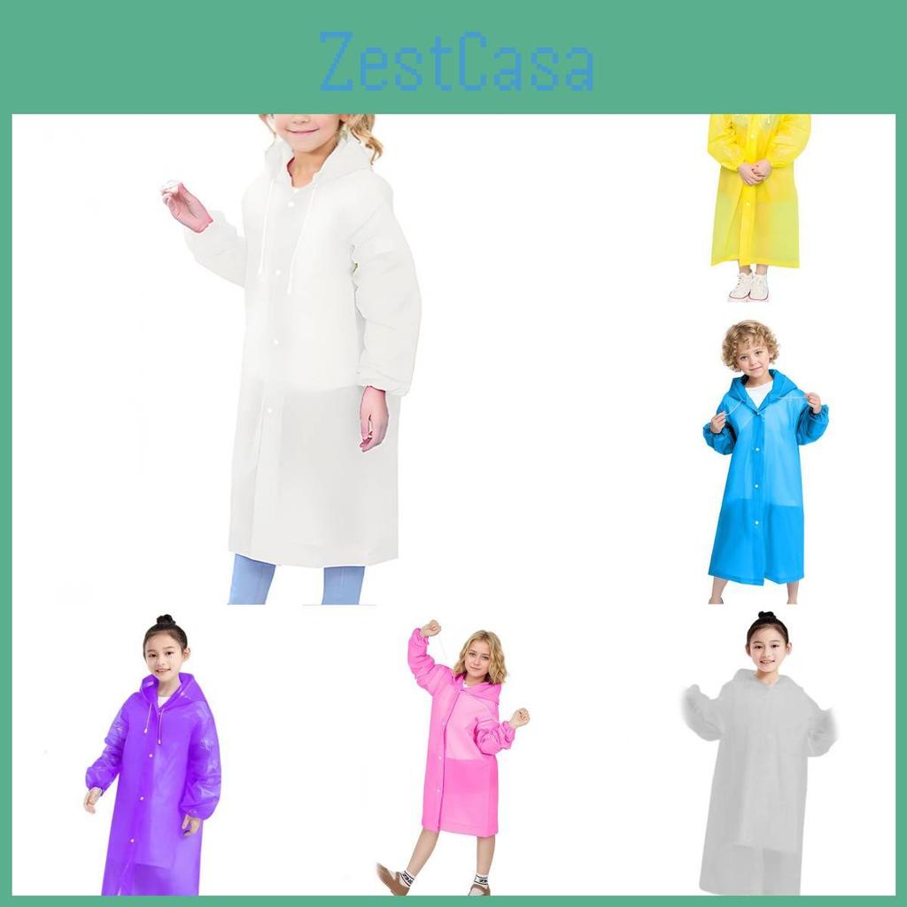 Children Eva Thick Raincoat Waterproof Outerwear For Outdoor Hiking And Travel
