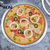 Outdoor Grill Rack Aluminum Alloy Pizza Screen, Non Stick Mesh Baking Pan, Pan Round Crisper Tray for Oven Home Kitchen Restaurant
