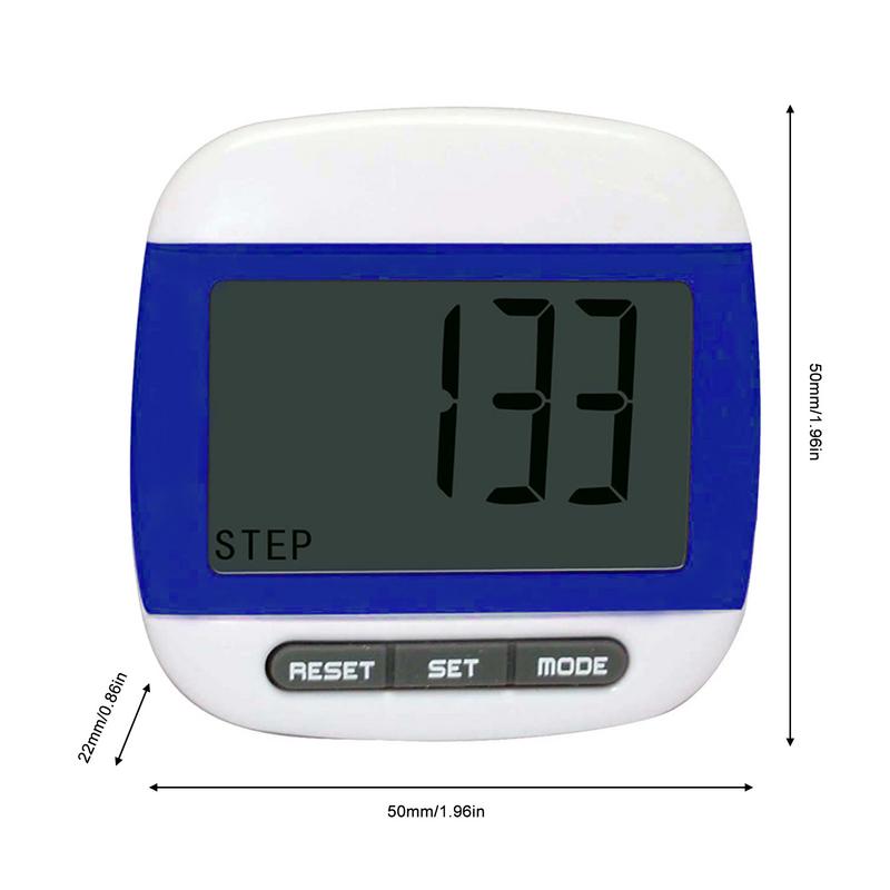 3d Digital Pedometer Step Counter With Clip Pedometers For Steps And Miles Clip On For Seniors Large Digital Display Step