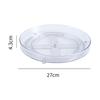 Condiments Organizer Storage Tray Nonskid Kitchen Spice Rack Turntable Counter Container for