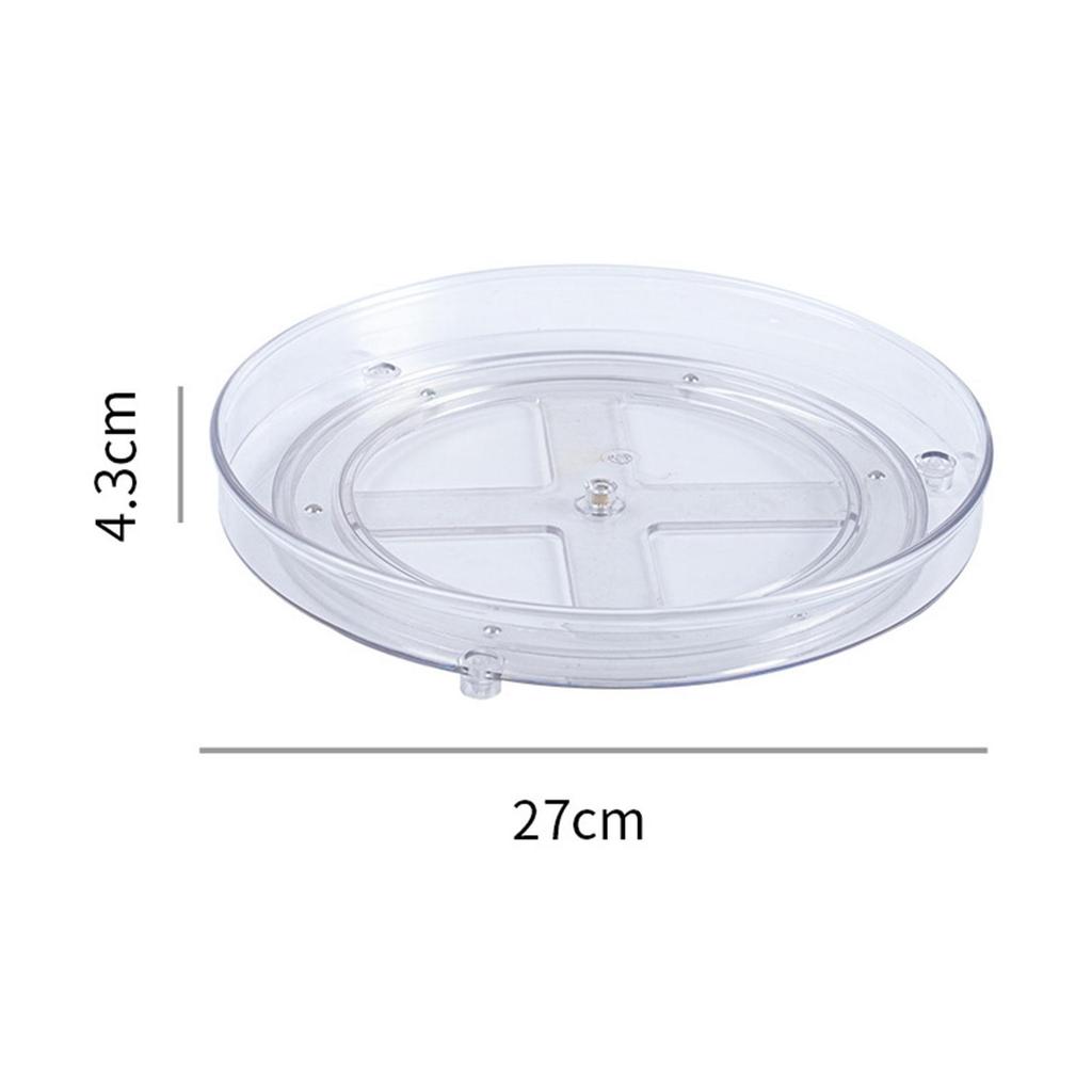 Condiments Organizer Storage Tray Nonskid Kitchen Spice Rack Turntable Counter Container for