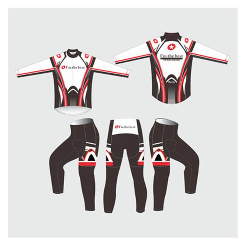 1 Kids Long Sleeve Cycling Jersey Set Unisex Sportswear Bike Scooter Balance Roller Skating Cartoon Print