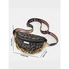 Trend Fashion Pattern Printing Chain Fanny Pack, a New Versatile Casual Women's Bag