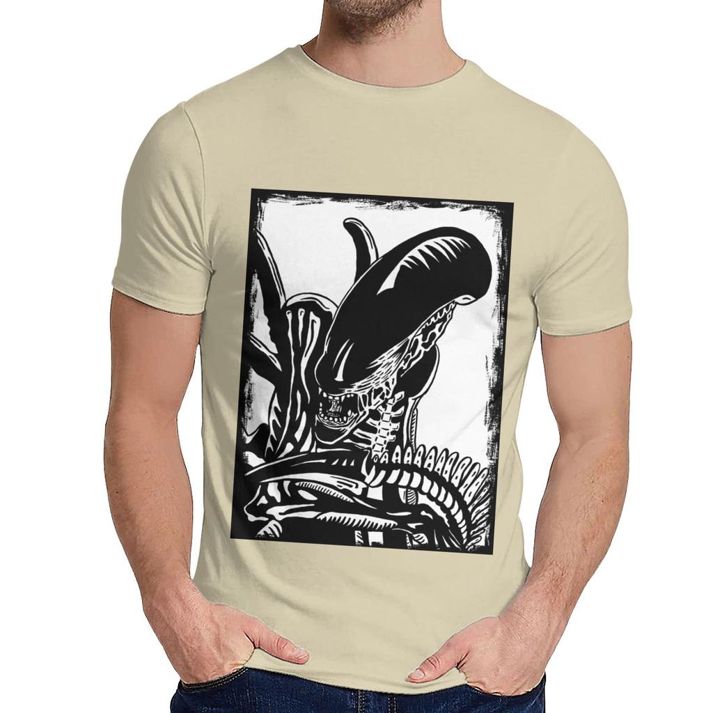 Alien Vs Predator Tee Alien Covenant Men Awesome Natural Cotton T Shirt Crewneck