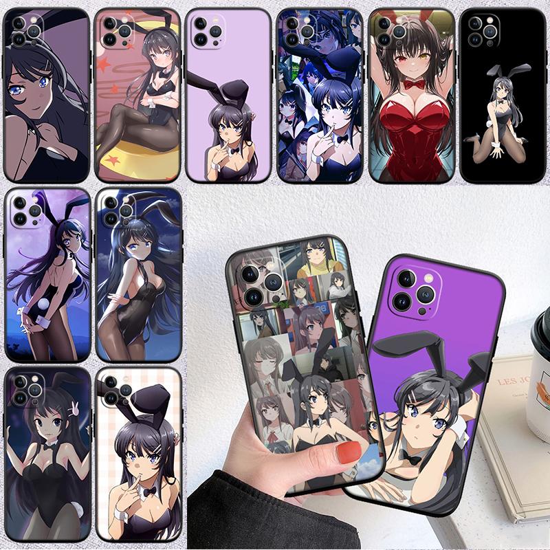 BH11 Bunny Cute Girl Anime New High-End Shell Phone Case for iPhone 16 15 14 13 12 Pro Max Plus Mini