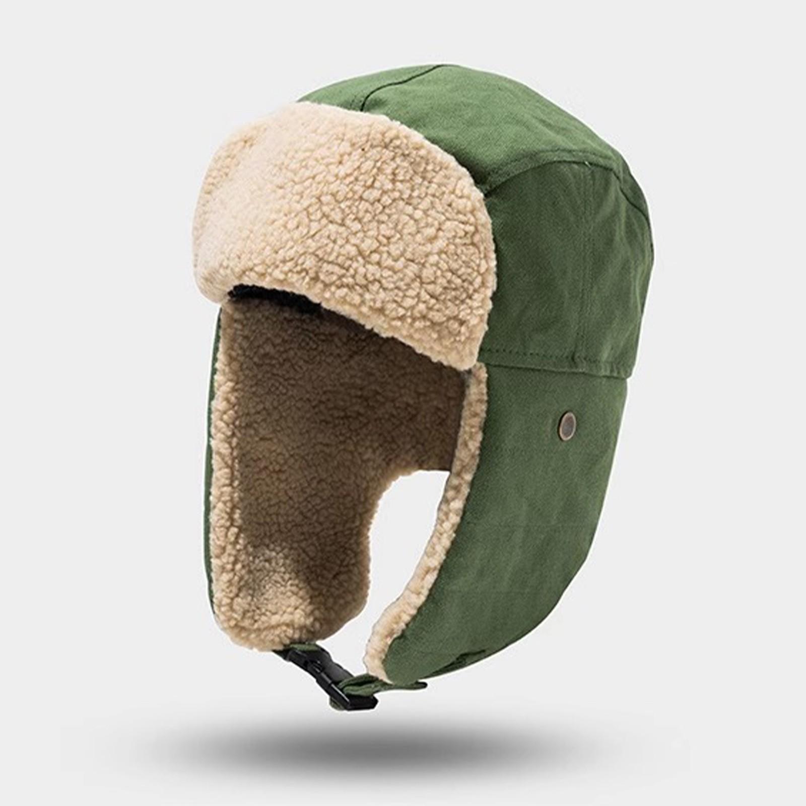 

Зимняя шапка-ушанка Northeast теплая хлопковая шапка мотоциклетная шапка One Size армия зеленый